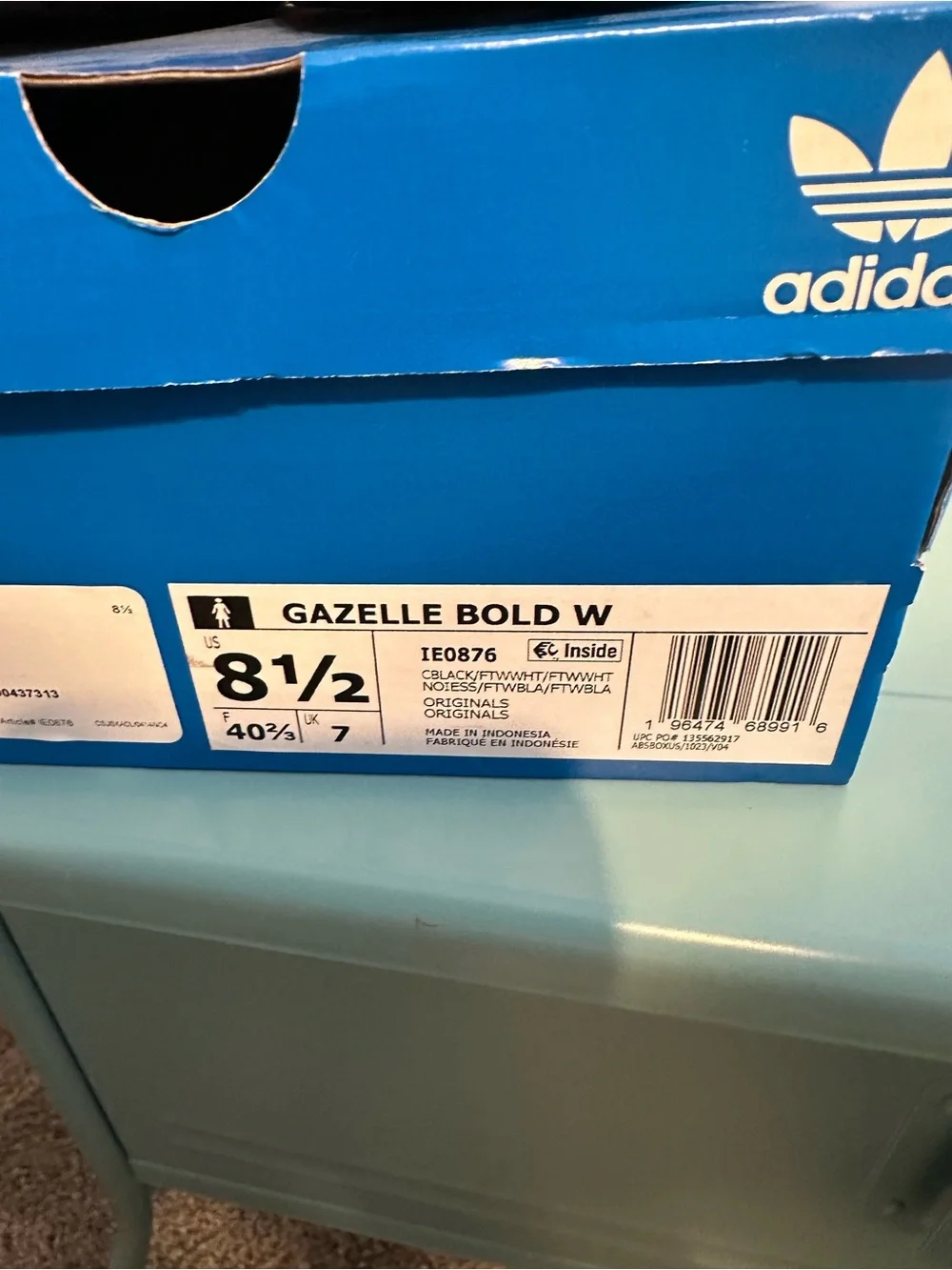 adidas Gazelle Black White Gum Suede Sneakers